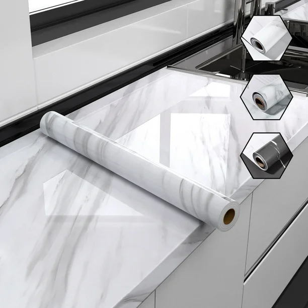 شريط ذاتي اللسق بتأثير الرخام